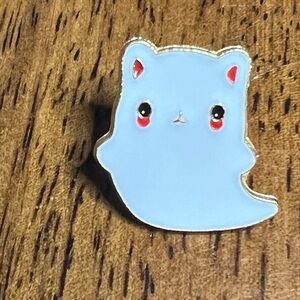 *5/$15* NEW - Ghost Cat Enamel Pin
